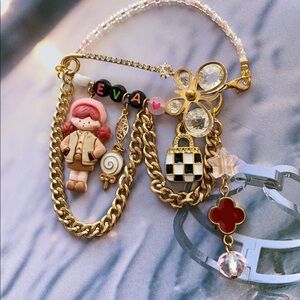 Handmade Brooch style Bag Charm